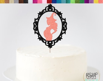 Adorno de pastel de ducha de bebé de bruja, decoraciones de ducha de bebé de Halloween, decoración de ducha de bebé temática de bruja, adorno de pastel de un bebé está elaborando