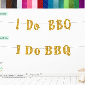 Grillparty-Banner „I DO BBQ“ – Großes Welcome-Banner (185 X 110 Cm) Für Gartenparty & Feiern