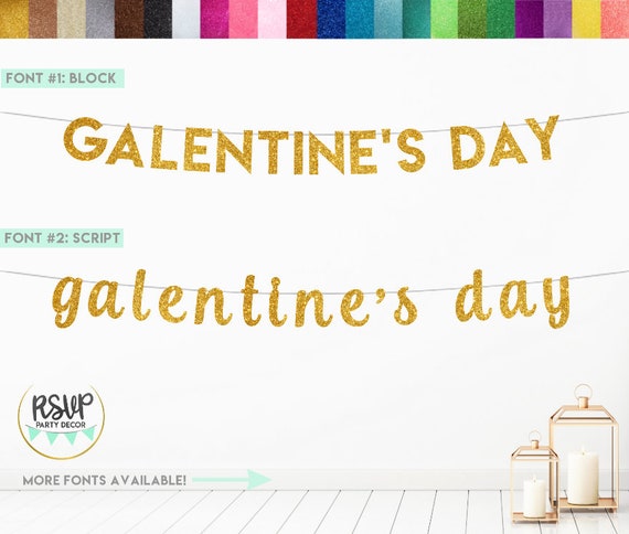 Galentine's Day Banner, Happy Galentine's Day Sign, Galentine's Party Decor, Friend Valentine's Day Party, Galentine Party Il_570xn