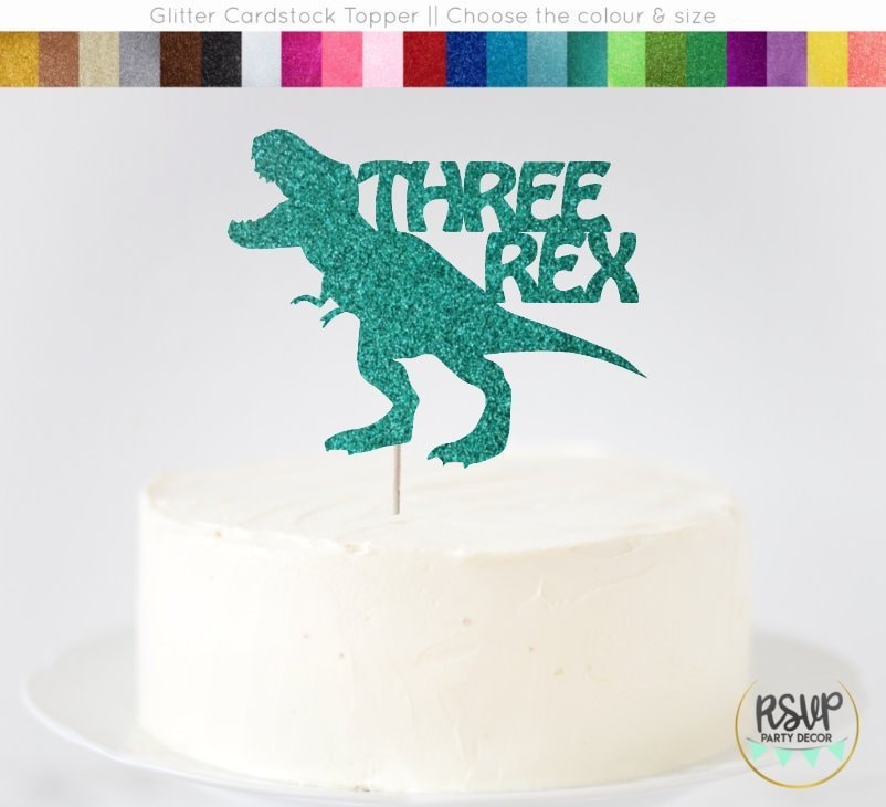 Dinosaurier-Cupcake-Topper Mit Glitzer – 24 Stück, Grüne Rex-Figuren, Für Kindergeburtstag & Dino-Party