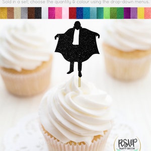 Vampire Party Decor for Halloween Birthday, Vampire Cupcake Toppers, Vampire Party Decorations, Werewolf Party Decor