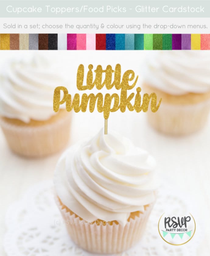 24 Kürbis-Cupcake-Topper 'Pumpkin One' – Herbst-Deko Für Geburtstag & Thanksgiving