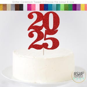 Adorno para tarta vertical 2025, adorno para tarta de graduación 2025, decoración para fiesta de graduación, adorno para tarta de Nochevieja 2025, decoraciones para graduación 2025
