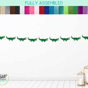 Alligator Garland, Crocodile Banner, Reptile Party Decor, Zoo Party Decorations, Aligator Banner, Reptile Themed Birthday Decorations