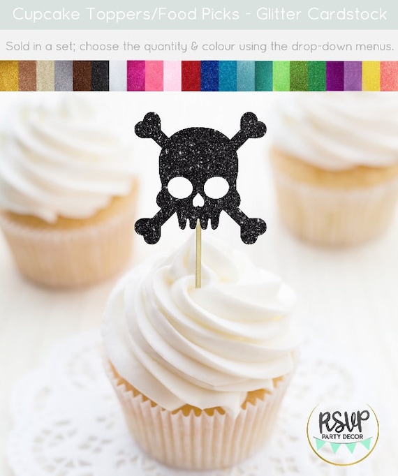Skull Cupcake Toppers Pirate Skull Cupcake Toppers Pirate Themed