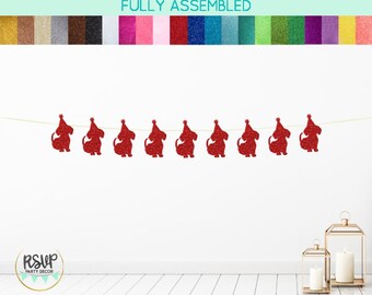 Dog Garland, Party Hat Dog Banner, Dog Birthday Party Decor, Puppy Pawty Party Decor, Dog Party Decorations, Gotcha Day Photo Party Decor
