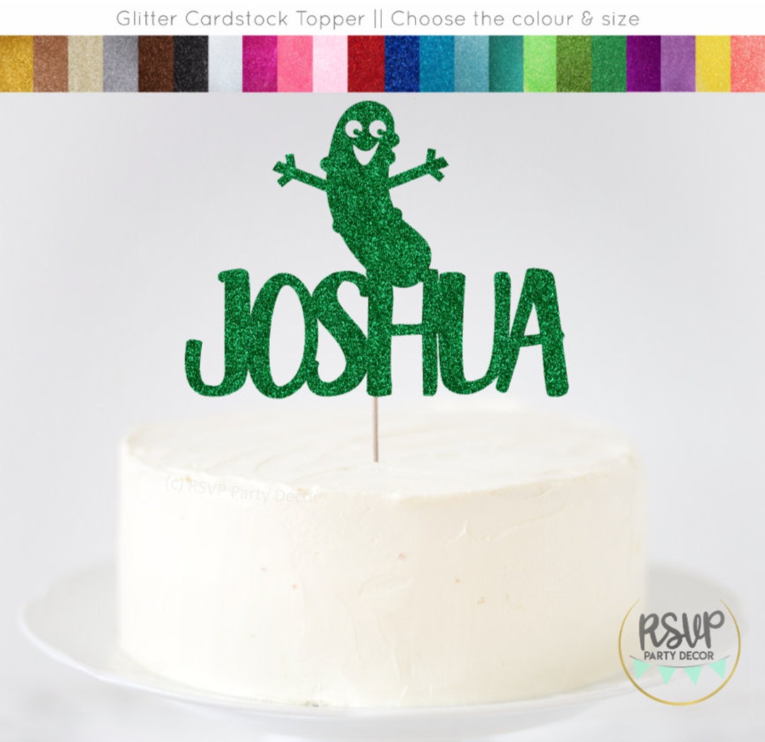 Custom Pickle Cake Topper, Pickle Party Decorations, Pickles Birthday