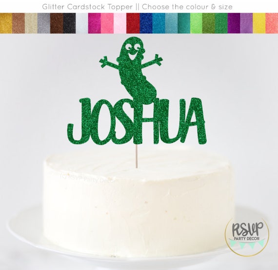 Custom Pickle Cake Topper, Pickle Party Decorations, Pickles Birthday