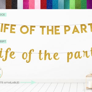 Wife Of The Party Banner, Bridal Shower Banner, Future Mrs Banner, Bridal Shower Decorations, Bachelorette Banner, Bachelorette Party Decor