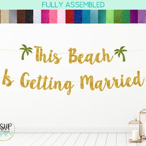 Questa spiaggia sta per sposarsi Banner, Beach Bachelorette Banner, California Bachelorette Decor, Florida Bachelorette Decor, Mexico Bach