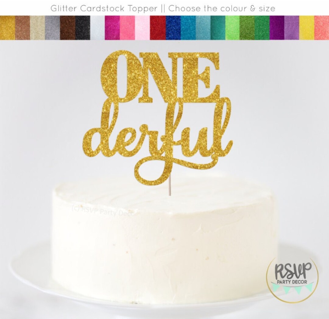 Onederful Cake Topper, Mr Onederful Birthday Party Decorations, Miss ...