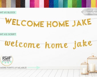 Custom Welcome Home Banner, Welcome Home Sign, Welcome Home Party,  Welcome Home Party Decorations, Military Homecoming, Homecoming Banner