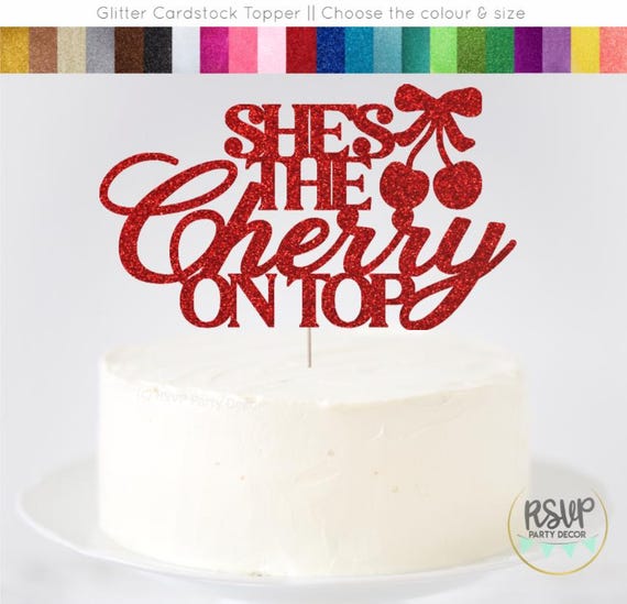 200 Stück Konfetti „She's The Cherry On Top“ – Kirschmotiv Für Babypartys, Tischdeko In Rot
