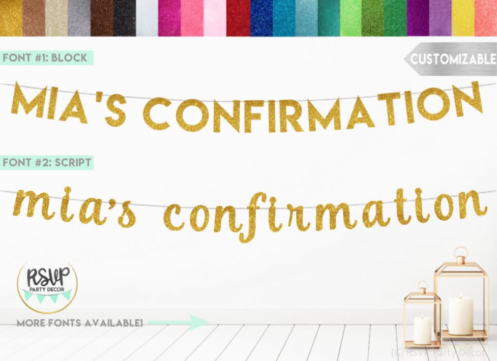 Custom Confirmation Banner Confirmation Sign with | Etsy