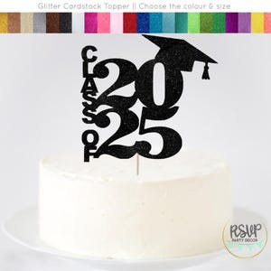 Class of 2025 Cake Topper, 2025 Graduation Cake Topper, Graduation Party Decor, Happy Graduation Cake Topper, Grad Decor, Grad 2025