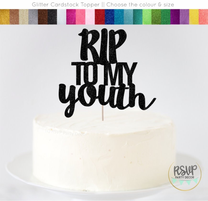 Rip 20s Birthday Cake Topper - Etsy Canada