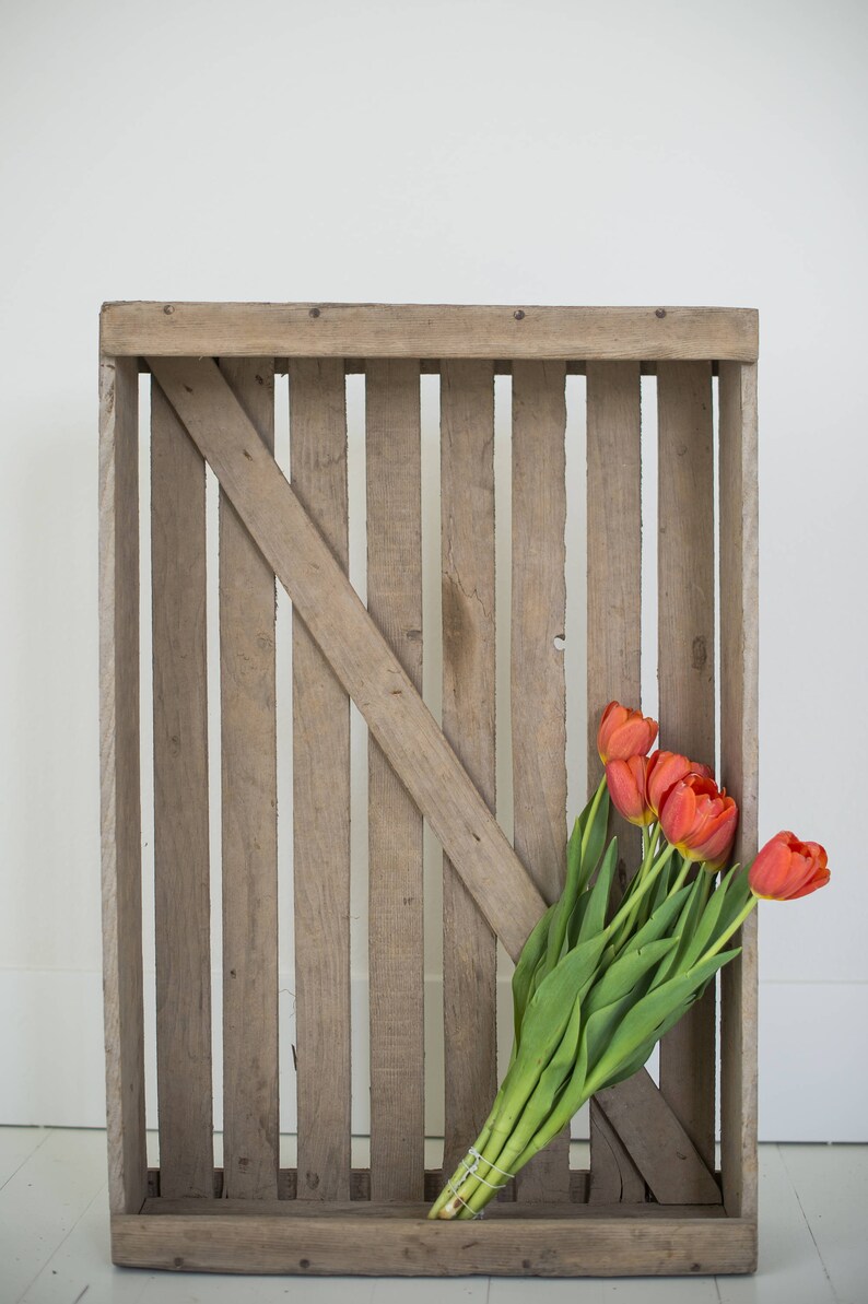 Vintage tulip bulb crate Etsy