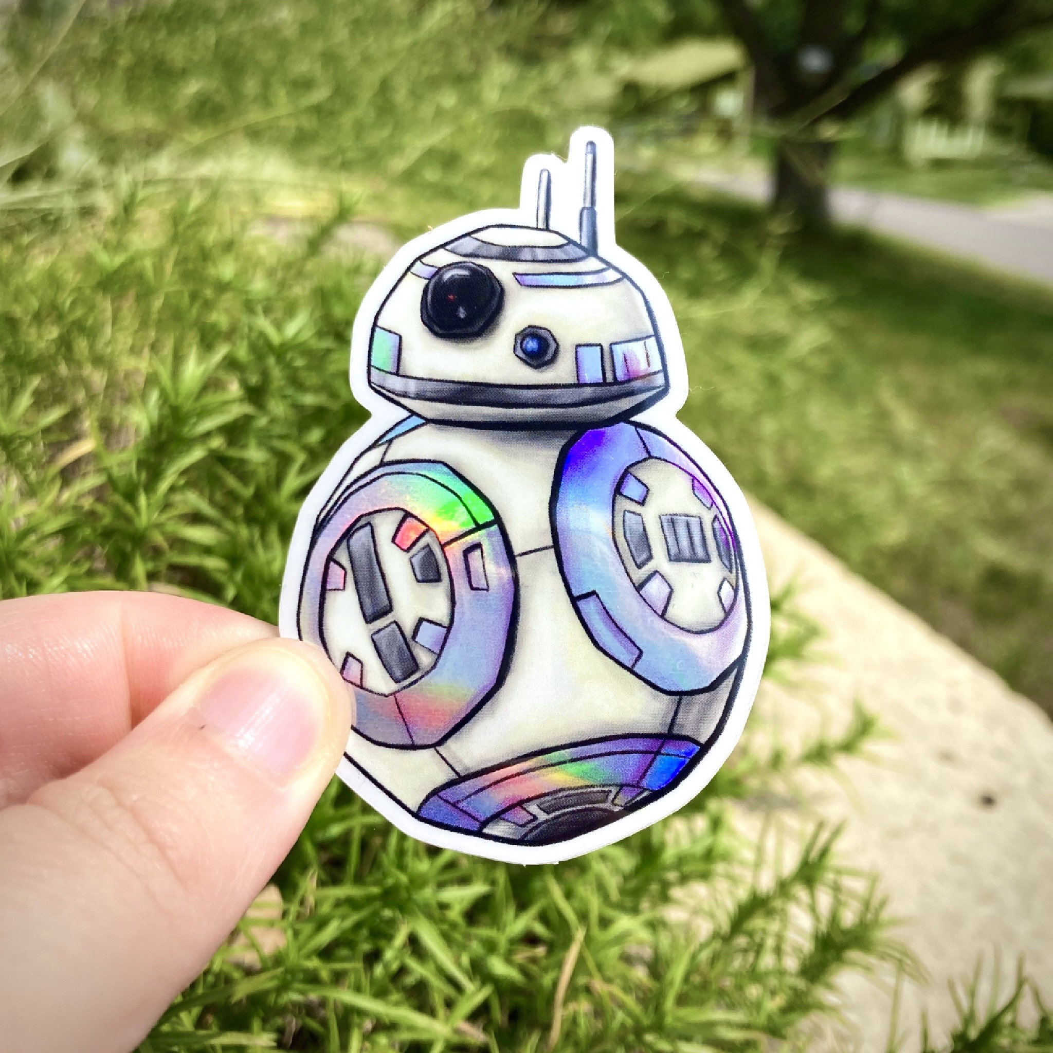 BB | Holographic Vinyl Sticker / Decal - Etsy