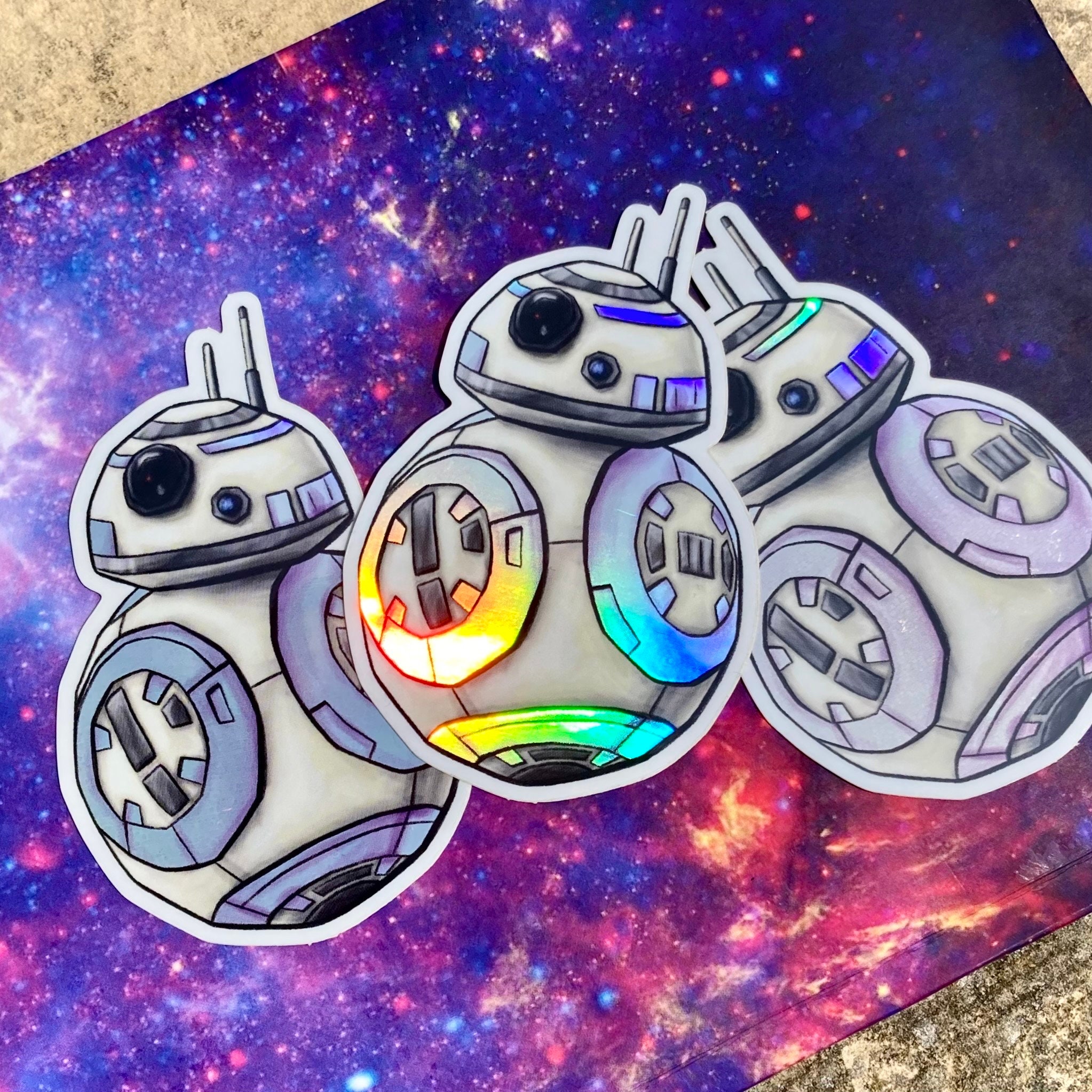 BB | Holographic Vinyl Sticker / Decal - Etsy
