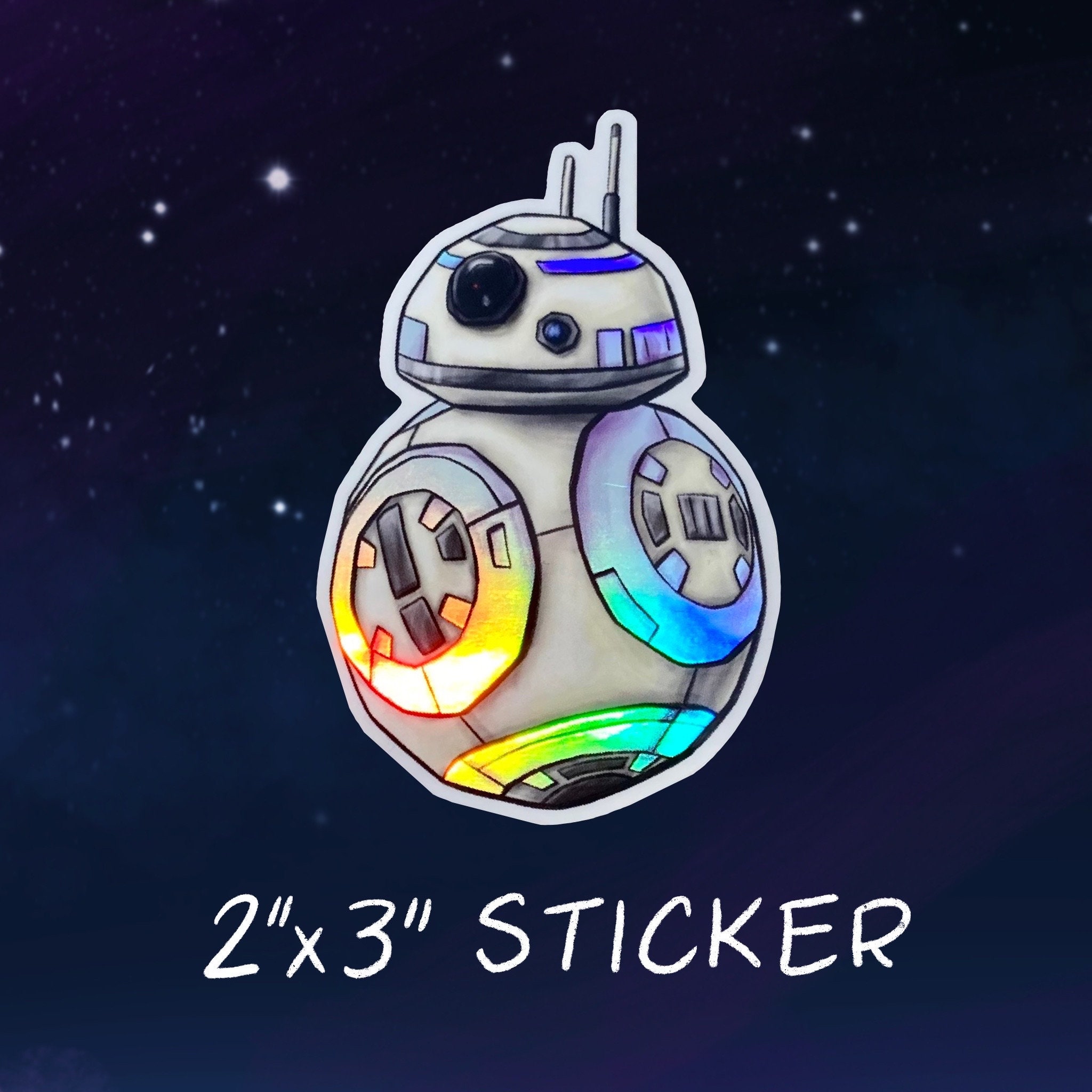 BB | Holographic Vinyl Sticker / Decal - Etsy