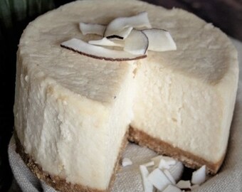 Coconut Cheesecake (Cheesecake de Coco) 4X2 in.