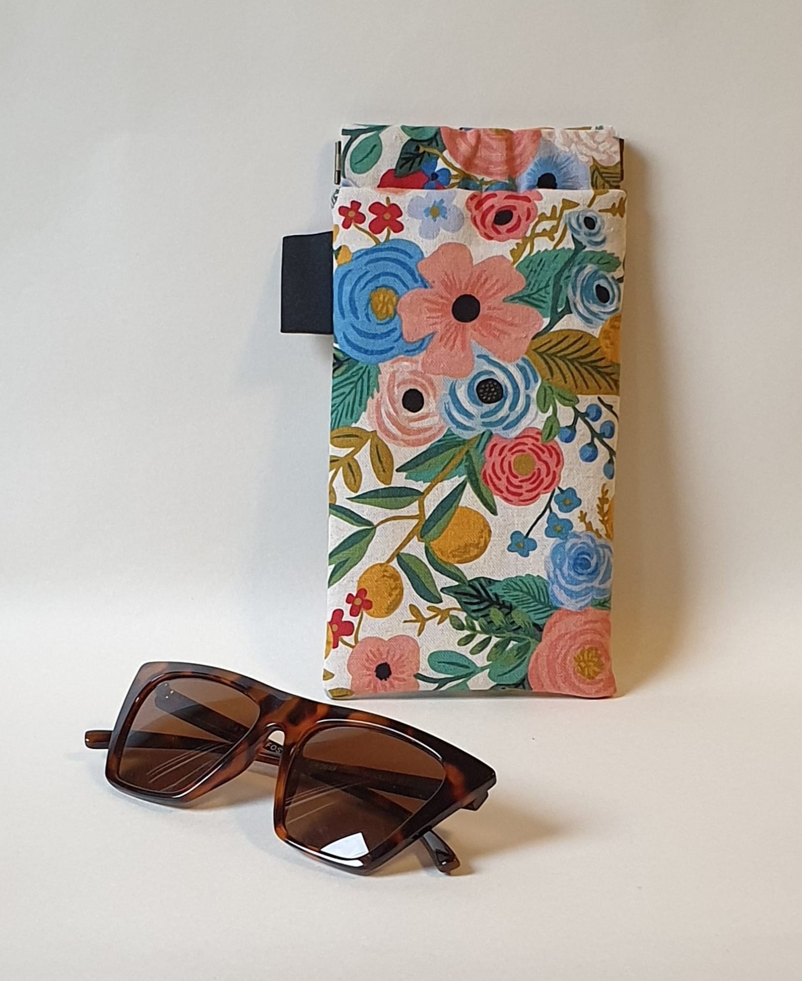 Sunglass Case with spring clip opening Etsy