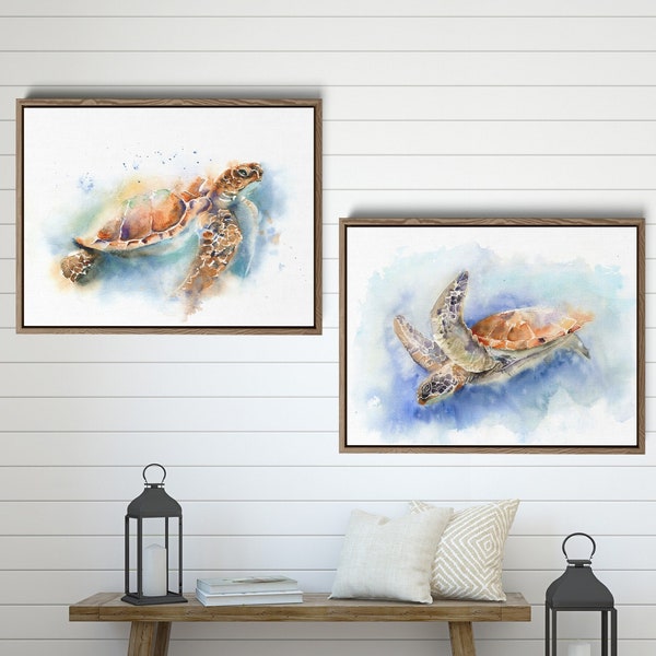 Large Sea Turtle Wall Art Etsy