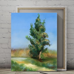 Cypress Tree Landscape Canvas Print | Nature Wall Art Decor | Large Size Home Decor for Living Room & Office