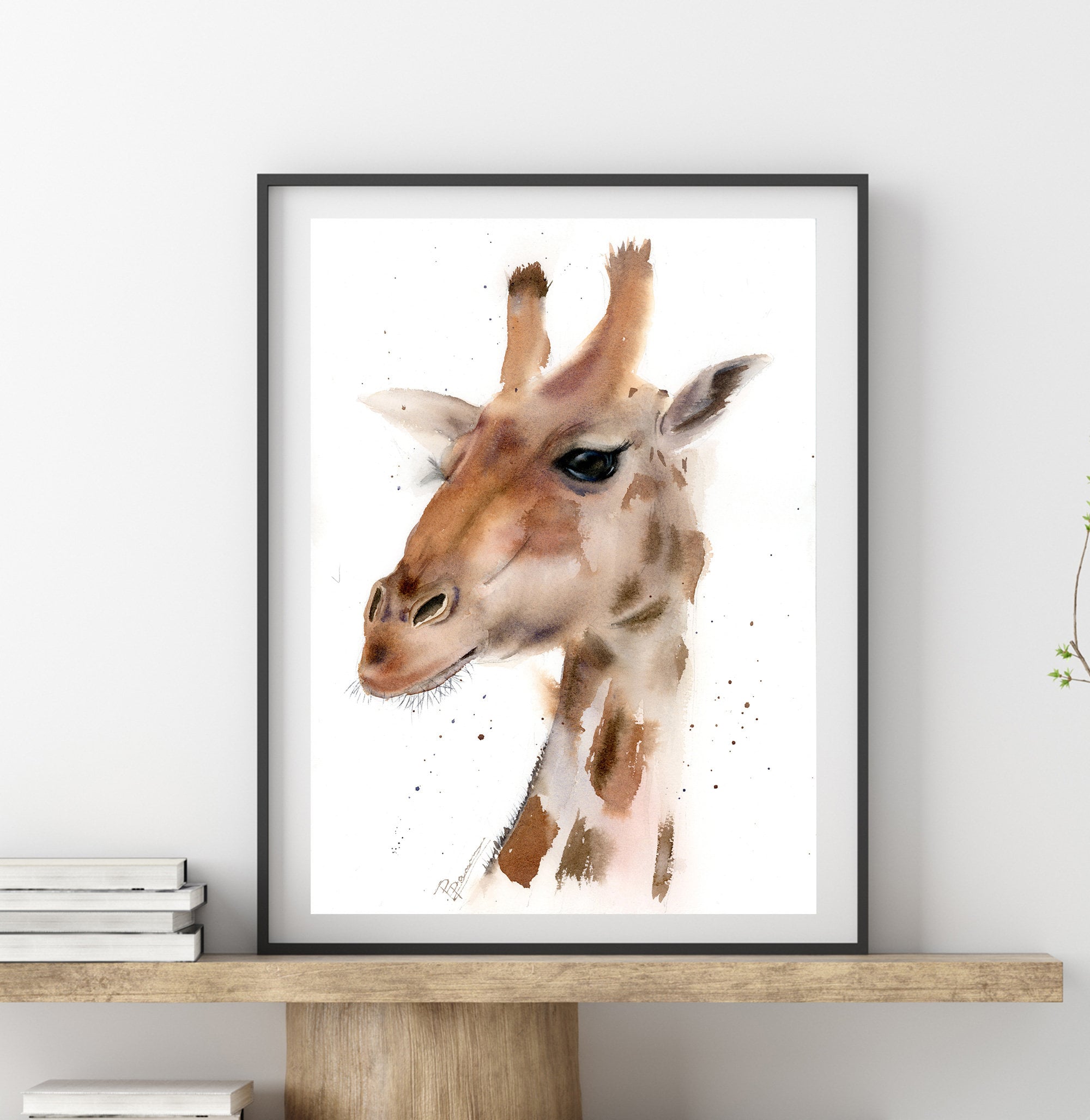 Download Cute Animal Artwork Illustration Watercolor Giraffe Original Watercolor Painting Jungle Nursery Wall Art Decor Gift Art Collectibles Painting Poligon Com