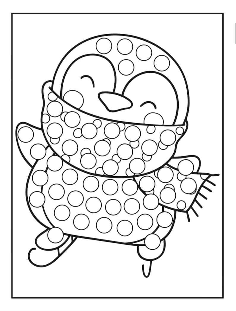 Penguin Dot Marker Pages • Winter Christmas Preschool Activity (PDF ...