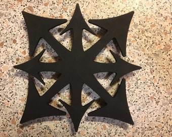 Wheel of chaos pot stand / trivet/ Dessous de plat Roue du chaos