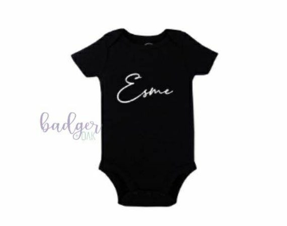 personalised baby bodysuit