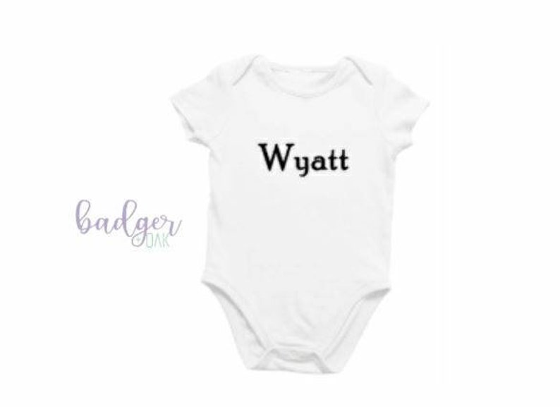 Personalized Baby bodysuit Baby name bodysuit Personalised baby bodysuit
