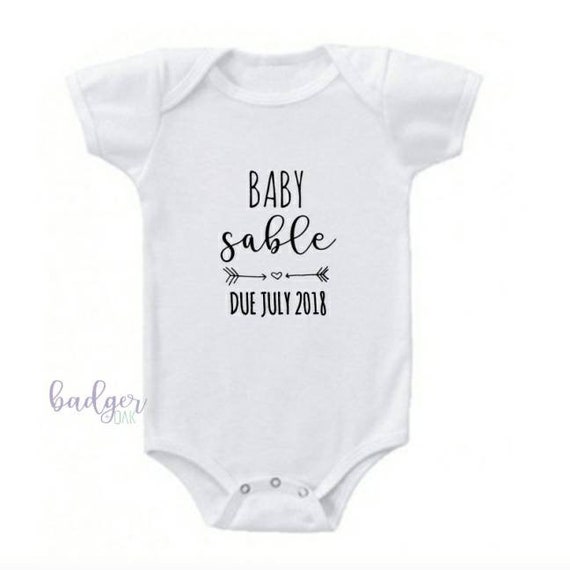 baby due onesie