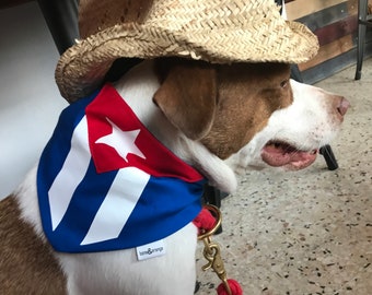 Asere Cuban Flag Dog Bandana