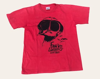 Vintage Fear and Loathing in Las Vegas Shirt, Hunter S. Thompson Gonzo T-Shirt, Raoul Duke Ralph Steadman Graphic Tee, Cult Movie Promo Shir