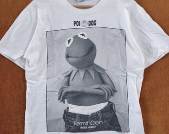 Vintage 90s Kermit Letterfrog Parody Small T-shirt Vintage 1990s