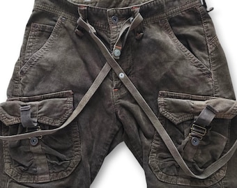 Vintage Edwin Japanese Brand Cargo Pants Streetwear Military Tactical Utility Trousers Y2K Vintage