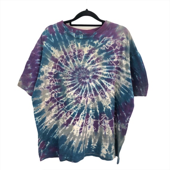 Vintage Grateful Dead Spiral Bones Skull T-Shirt