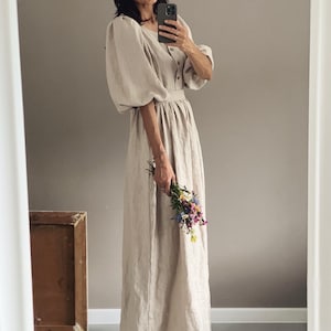 Katies linen dress best sale