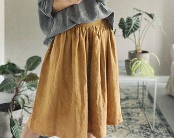 Women's linen skirt