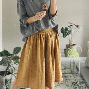 Women linen skirt
