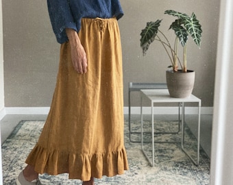 Women’s linen skirt BETTY - one size