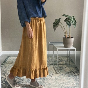 Women’s linen skirt BETTY - one size