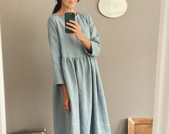 Women's linen dress SOPHIA - long