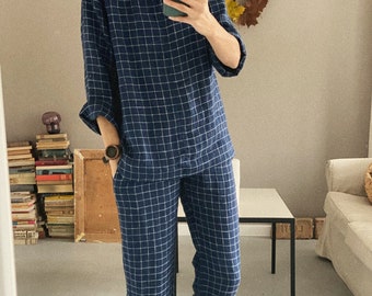 Men's linen pajamas
