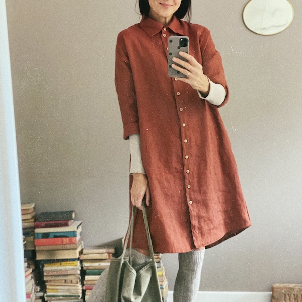 Women  linen dress AUDREY