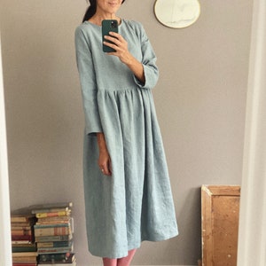 Women's linen dress SOPHIA - long