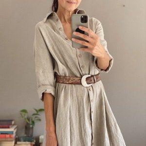 Women's linen dress SCARLETT image 5