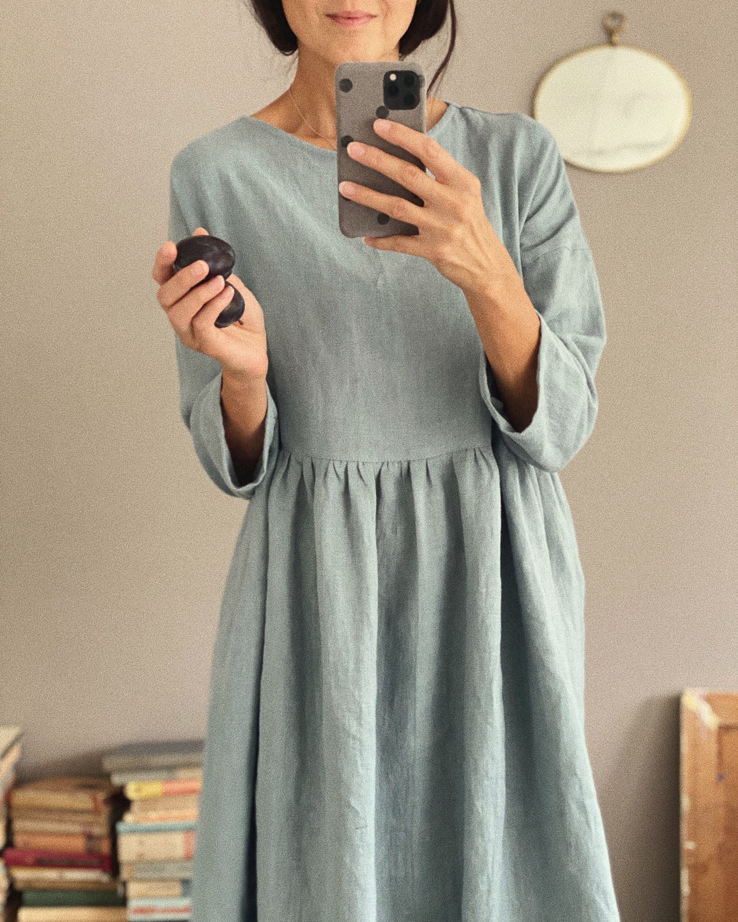 Sophia Spanish Linen Shirt Dress-2 Colors main image 1